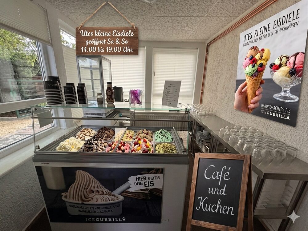 Handgemachtes ICEGUERILLA-Eis im Gasthof Zum Goldenen Stern in Halbe